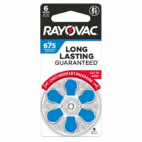 Rayovac Size 675 Hearing Aid Batteries 6 Pack, 675 Batteries Perspective: Main