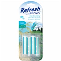 Refresh Your Car!® Summer Breeze & Alpine Meadow Dual Scent Odor Eliminating Auto Vent Sticks