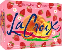 LaCroix Sparkling Water, Strawberry Peach, 12 Fl Oz, Pack of 12 Perspective: Main