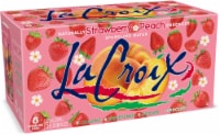 LaCroix Sparkling Water, Strawberry Peach, 12 Fl Oz (Pack of 8) Perspective: Main