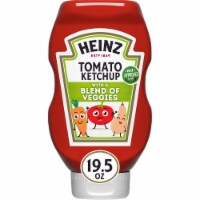 Heinz Tomato Ketchup with a Blend of Veggies, Bottle Perspective: Main