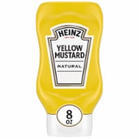 Heinz 100% Natural Yellow Mustard Bottle - 8 Oz