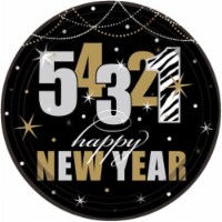 Amscan New Years Wild Countdown Dessert Plates
