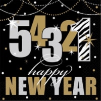 Amscan New Years Wild Countdown Lunch Napkins