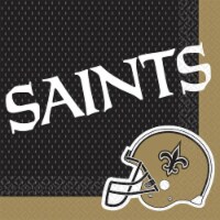 Amscan 239703 New Orleans Saints Lunch Napkins - 16 Piece
