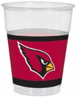 Amscan Arizona Cardinals Plastic Cups Perspective: Main