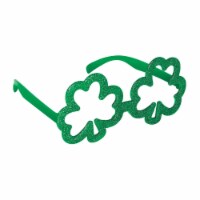 Amscan Shamrock Glitter Glasses - Green Perspective: Main