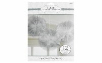 Amscan Deco Fluffy Tulle Silver