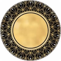 Amscan 269735 Glitz & Glam Metallic 10.5 in. Lunch Plate - 8 Piece