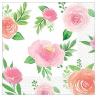 Amscan 269721 Floral Baby Beverage Napkin - 16 Piece
