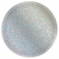 Amscan 306661 Prismatic Silver Lunch Plate, Pack of 8