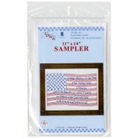Jack Dempsey Stamped White Sampler 11 X14 -Pledge Of Allegiance