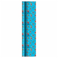 Plus Mark Grinch on Wrapping Paper - Blue Perspective: Main