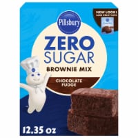 Pillsbury Zero Sugar Chocolate Fudge Flavored Brownie Mix Perspective: Main
