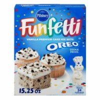 Pillsbury Funfetti Vanilla Cake Mix with OREO Cookie Pieces