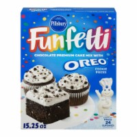 Pillsbury Funfetti Chocolate Cake Mix with OREO Cookie Pieces