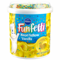Pillsbury Funfetti Neon Yellow Vanilla Frosting Perspective: Main