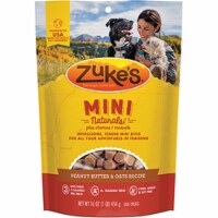 Zuke S Natural Moist Mini Treat Peanut Butter 1 Pound - 33522