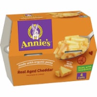 Annie's Real Aged Cheddar Mac N Cheese Macaroni and Cheese Dinner Cups 4PK