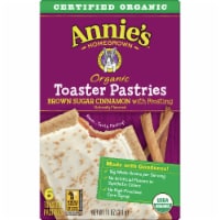 Annie's Organic Brown Sugar Cinnamon Toaster Pastries with Frosting 6 Count Perspective: Main