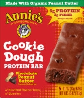 Annie's Chocolate Peanut Butter Cookie Dough Protein Granola Bars Perspective: Main