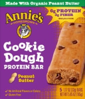 Annie's™ Homegrown Organic Peanut Butter Cookie Dough Protein Bars Perspective: Main