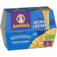 Annie’s Classic Cheddar Deluxe Microwave Mac N Cheese Macaroni and Cheese Cups