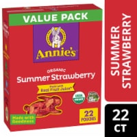 Annie's Organic Summer Strawberry Value Pack Fruit Flavored Snacks Perspective: Main