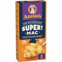 Annie's Super! Mac Shells and Real Aged Cheddar Macaroni And Cheese Perspective: Main