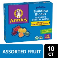 Annie's Organic Building Blocks Fruit Flavored Snacks Perspective: Main