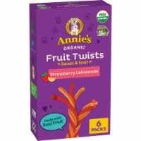 Annie's Organic Fruit Twists Sweet and Sour Fruit Flavored Snacks Perspective: Main
