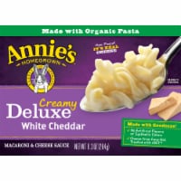 Annie's Creamy Deluxe Rotini & White Cheddar Sauce Macaroni Dinner Perspective: Main