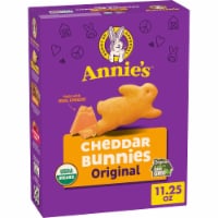 Annie's Homegrown Organic Bunnies Crackers - Cheddar - Case of 6 - 11.25 oz.