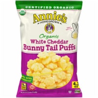 Annie's Organic White Cheddar Bunny Tail Puffs Perspective: Main