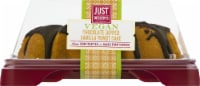 Just Desserts Vegan Chocolate Dipped Vanilla Bundt Cake Perspective: Main