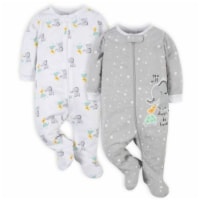 Gerber® Zip Front Baby Animals Sleep 'N Plays - Grey