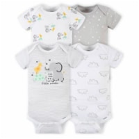 Gerber Baby Animal Onesies - Gray/White