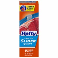 Hefty® Quart Freezer Slider Bags Perspective: Main
