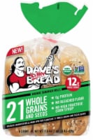 Dave's Killer Bread 21 Whole Grains and Seeds Organic Sandwich Rolls, Organic Sub Rolls, 6 Count