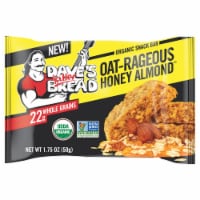 Dave's Killer Bread Oat-Rageous Honey Almond Organic Snack Bars, Individually Wrapped Snack Bar Perspective: Main