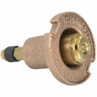 Arrowhead Brass 1.25 In. Half Circle Brass Pop-Up Sprinkler with Brass Nozzle