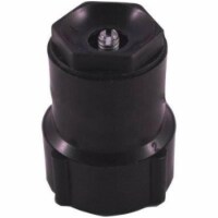 Arrowhead Brass & Plumbing 72632 Shrub Head Plastic Half Circle, Black