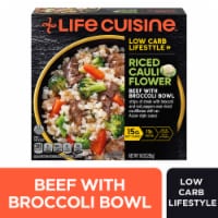 Life Cuisine Riced Cauliflower Beef with Broccoli Bowl Frozen Meal Perspective: Main