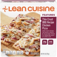 Lean Cuisine Features Thin Crust BBQ Recipe Chicken Frozen Pizza Perspective: Main
