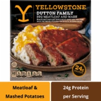 Yellowstone Dutton Family Dinner BBQ Meatloaf and Mashed Potatoes Frozen Meal Perspective: Main