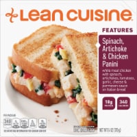 Lean Cuisine Features Spinach, Artichoke & Chicken Panini Frozen Meal Perspective: Main