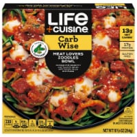 Life Cuisine Low Carb Lifestyle Meatlovers Zoodles Bowl Frozen Meal