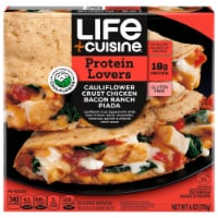 Life Cuisine Cauliflower Crust Chicken Bacon Ranch Piada Gluten Free Frozen Sandwich Frozen Meal