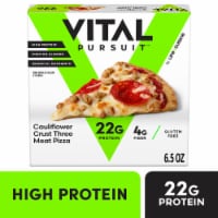 Life Cuisine Gluten Free Cauliflower Crust Three Meat Frozen Pizza