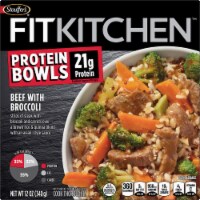 Stouffer's Fit Kitchen Beef with Broccoli Protein Bowl Frozen Meal Perspective: Main
